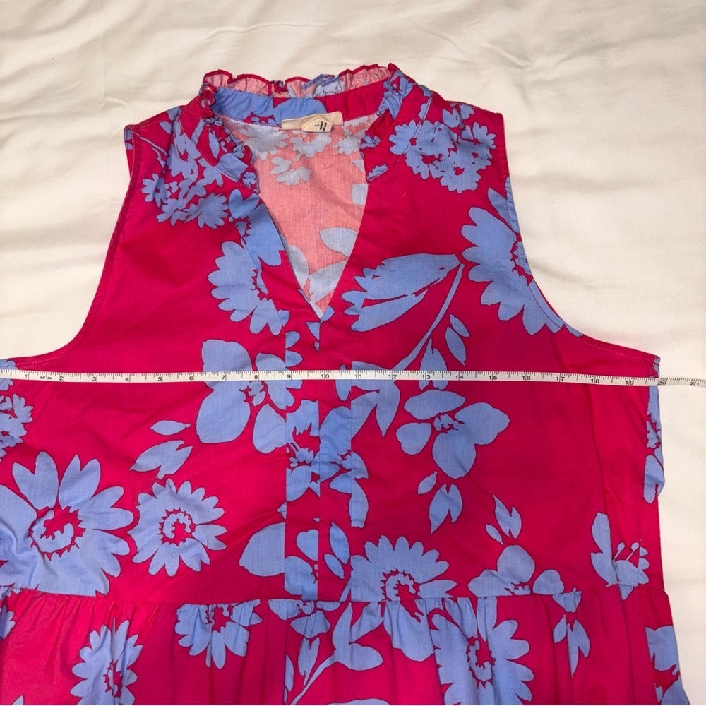 Seven7 Pink and Blue Floral Dress - Picture 3 of 5